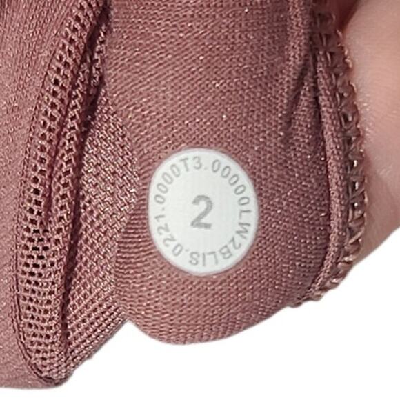 Lululemon Energy Bra Longline Ribbed Medium Support Spiced Chai Size 2 - Picture 4 of 5